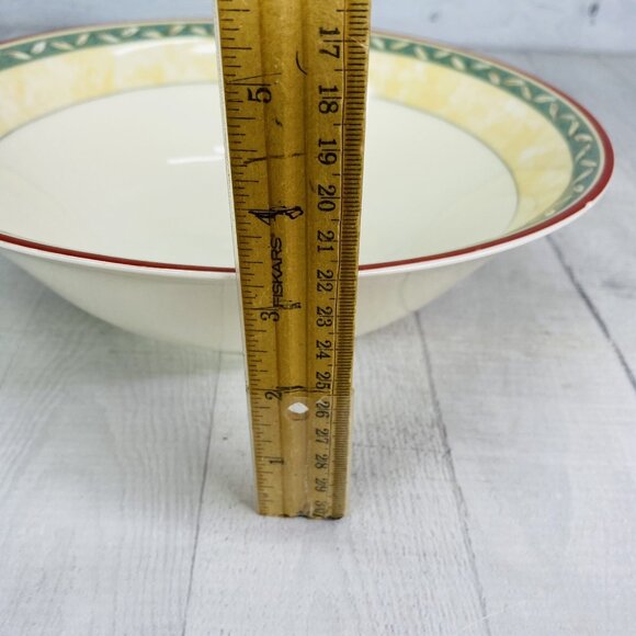 PTS international Interiors PROVENCE Fruit Leaves Porcelain Round Serving Bowl - Picture 6 of 16